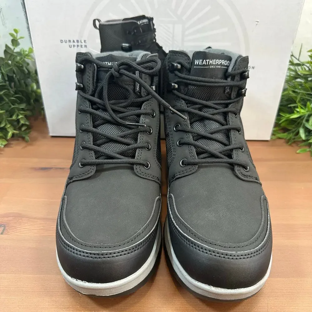 Weatherproof Men's Jenkins Black Sneaker Boots Size 8